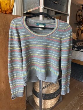 Scoop Neck Cashmere Blend Sweater